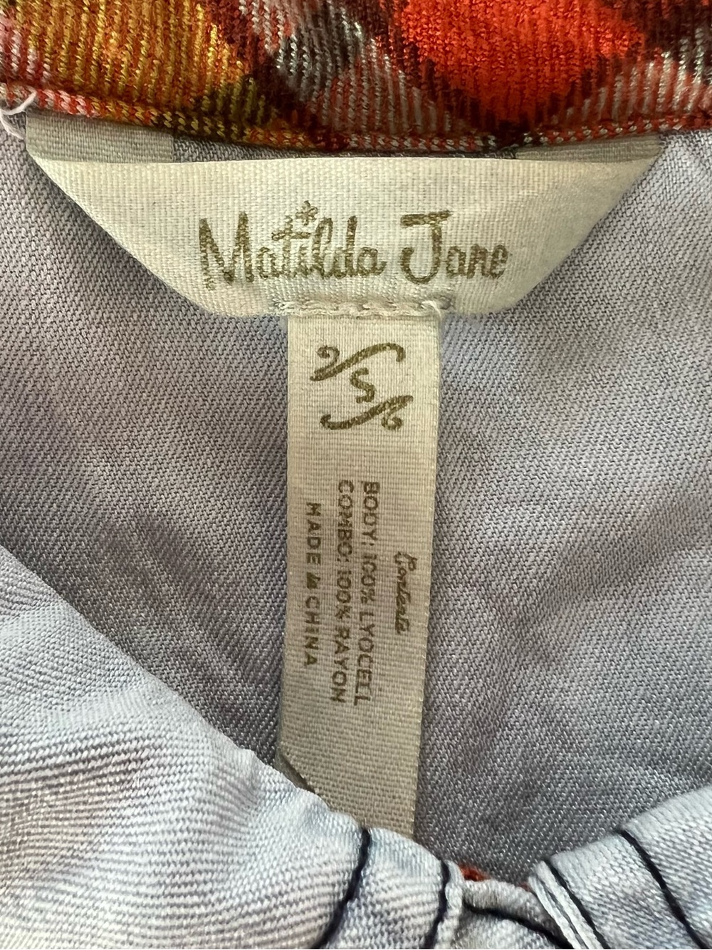 Matilda Jane Light Blue Tiered Chambray Shirt Dress Babydoll Western BohoChic - Picture 2 of 8